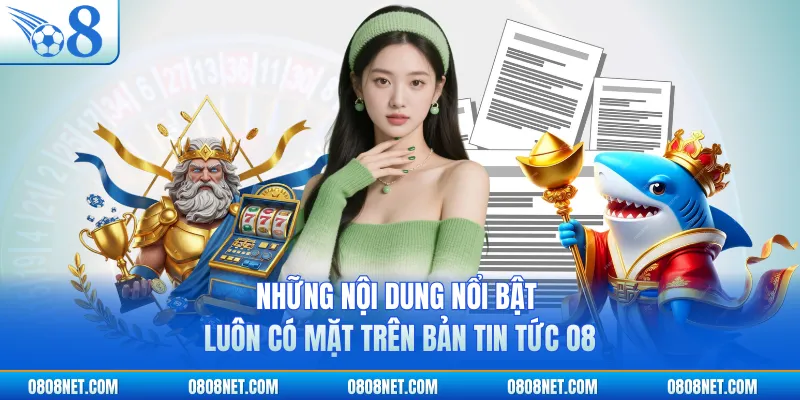Những nội dung nổi bật luôn có mặt trên bản tin tức O8